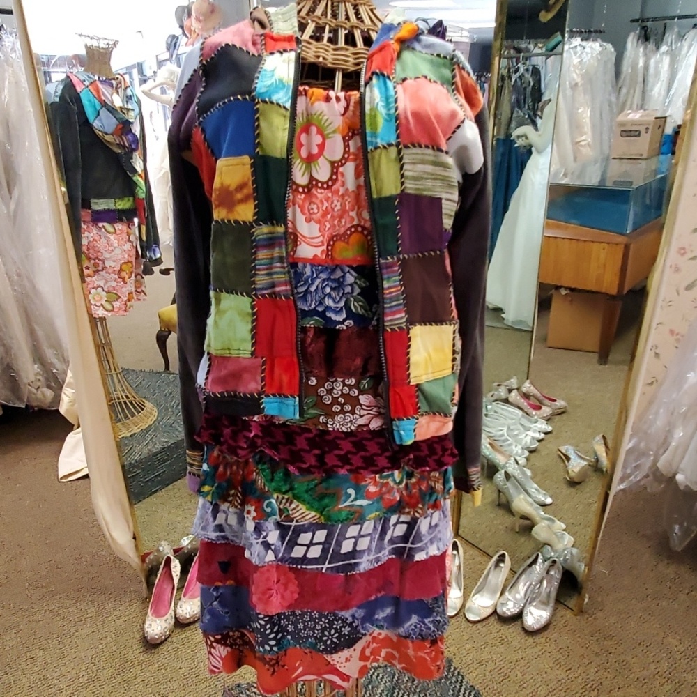 Patchwork Dress and Jacket